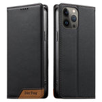 Ốp điện thoại da thuần chay RFID nam châm mạnh ghép nối Dierfeng, dành cho iPhone 14 Pro Max, iPhone SE 2022 / SE 2020 / 8 / 7, iPhone 13 Pro Max, iPhone 13 Pro, iPhone 13 mini, iPhone 12 / 12 Pro, iPhone 12 Pro Max, iPhone 12 mini