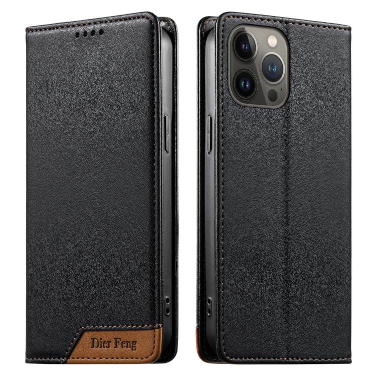 Ốp điện thoại da thuần chay RFID nam châm mạnh ghép nối Dierfeng, dành cho iPhone 14 Pro Max, iPhone SE 2022 / SE 2020 / 8 / 7, iPhone 13 Pro Max, iPhone 13 Pro, iPhone 13 mini, iPhone 12 / 12 Pro, iPhone 12 Pro Max, iPhone 12 mini