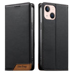 Ốp điện thoại da thuần chay RFID nam châm mạnh ghép nối Dierfeng, dành cho iPhone 14 Pro Max, iPhone SE 2022 / SE 2020 / 8 / 7, iPhone 13 Pro Max, iPhone 13 Pro, iPhone 13 mini, iPhone 12 / 12 Pro, iPhone 12 Pro Max, iPhone 12 mini