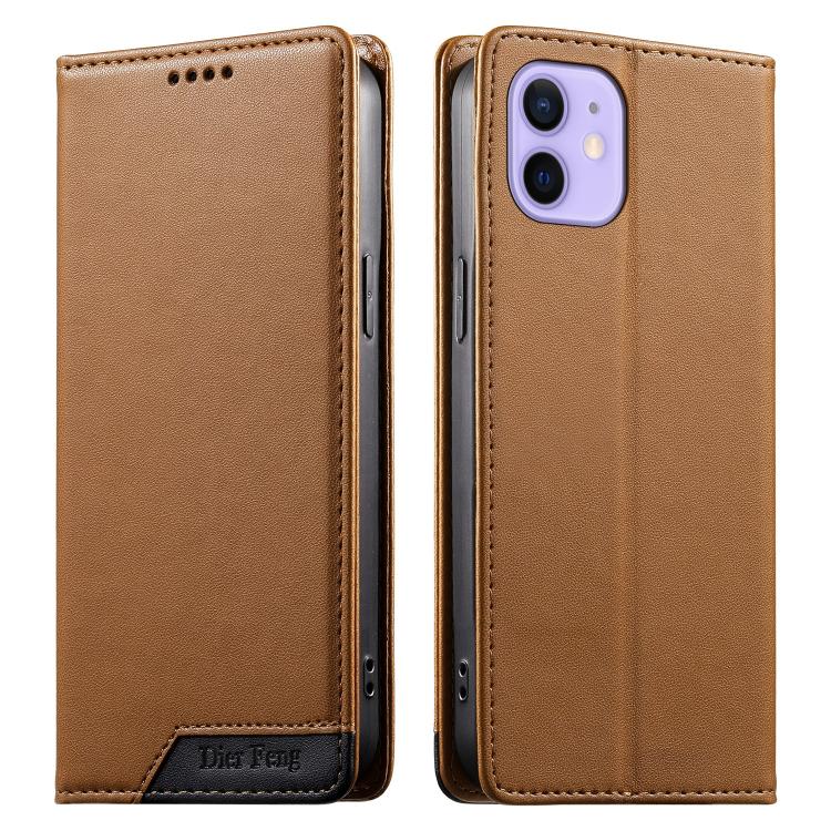 Ốp điện thoại da thuần chay RFID nam châm mạnh ghép nối Dierfeng, dành cho iPhone 14 Pro Max, iPhone SE 2022 / SE 2020 / 8 / 7, iPhone 13 Pro Max, iPhone 13 Pro, iPhone 13 mini, iPhone 12 / 12 Pro, iPhone 12 Pro Max, iPhone 12 mini