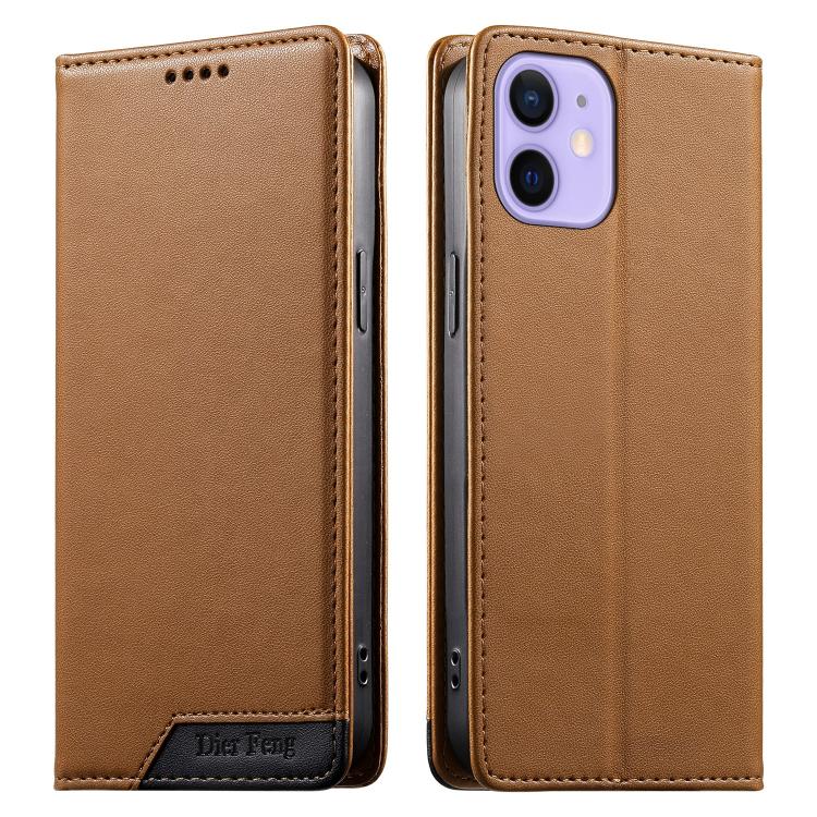 Ốp điện thoại da thuần chay RFID nam châm mạnh ghép nối Dierfeng, dành cho iPhone 14 Pro Max, iPhone SE 2022 / SE 2020 / 8 / 7, iPhone 13 Pro Max, iPhone 13 Pro, iPhone 13 mini, iPhone 12 / 12 Pro, iPhone 12 Pro Max, iPhone 12 mini