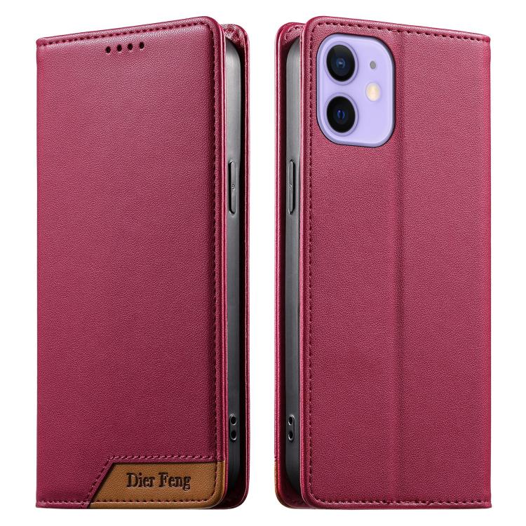 Ốp điện thoại da thuần chay RFID nam châm mạnh ghép nối Dierfeng, dành cho iPhone 14 Pro Max, iPhone SE 2022 / SE 2020 / 8 / 7, iPhone 13 Pro Max, iPhone 13 Pro, iPhone 13 mini, iPhone 12 / 12 Pro, iPhone 12 Pro Max, iPhone 12 mini