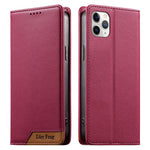 Ốp điện thoại da thuần chay RFID nam châm mạnh ghép nối Dierfeng, dành cho iPhone 11 Pro Max, iPhone 11, iPhone 11 Pro, iPhone X / XS, iPhone XR, iPhone XS Max, iPhone 8 Plus / 7 Plus
