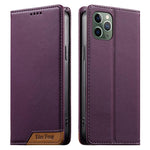 Ốp điện thoại da thuần chay RFID nam châm mạnh ghép nối Dierfeng, dành cho iPhone 11 Pro Max, iPhone 11, iPhone 11 Pro, iPhone X / XS, iPhone XR, iPhone XS Max, iPhone 8 Plus / 7 Plus