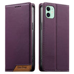 Ốp điện thoại da thuần chay RFID nam châm mạnh ghép nối Dierfeng, dành cho iPhone 11 Pro Max, iPhone 11, iPhone 11 Pro, iPhone X / XS, iPhone XR, iPhone XS Max, iPhone 8 Plus / 7 Plus