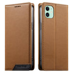 Ốp điện thoại da thuần chay RFID nam châm mạnh ghép nối Dierfeng, dành cho iPhone 11 Pro Max, iPhone 11, iPhone 11 Pro, iPhone X / XS, iPhone XR, iPhone XS Max, iPhone 8 Plus / 7 Plus
