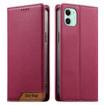 Ốp điện thoại da thuần chay RFID nam châm mạnh ghép nối Dierfeng, dành cho iPhone 11 Pro Max, iPhone 11, iPhone 11 Pro, iPhone X / XS, iPhone XR, iPhone XS Max, iPhone 8 Plus / 7 Plus