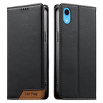 Ốp điện thoại da thuần chay RFID nam châm mạnh ghép nối Dierfeng, dành cho iPhone 11 Pro Max, iPhone 11, iPhone 11 Pro, iPhone X / XS, iPhone XR, iPhone XS Max, iPhone 8 Plus / 7 Plus