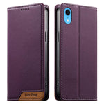 Ốp điện thoại da thuần chay RFID nam châm mạnh ghép nối Dierfeng, dành cho iPhone 11 Pro Max, iPhone 11, iPhone 11 Pro, iPhone X / XS, iPhone XR, iPhone XS Max, iPhone 8 Plus / 7 Plus