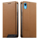Ốp điện thoại da thuần chay RFID nam châm mạnh ghép nối Dierfeng, dành cho iPhone 11 Pro Max, iPhone 11, iPhone 11 Pro, iPhone X / XS, iPhone XR, iPhone XS Max, iPhone 8 Plus / 7 Plus