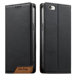 Ốp điện thoại da thuần chay RFID nam châm mạnh ghép nối Dierfeng, dành cho iPhone 11 Pro Max, iPhone 11, iPhone 11 Pro, iPhone X / XS, iPhone XR, iPhone XS Max, iPhone 8 Plus / 7 Plus
