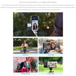 Màn hình selfie FEELWORLD MC4 cho vlog, livestream, kết nối không dây từ tính, có điều khiển từ xa