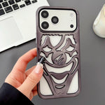 Ốp lưng điện thoại TPU thoáng khí tản nhiệt hình chú hề mạ điện, dành cho iPhone 17 Pro Max, dành cho iPhone 17 Pro, dành cho iPhone 17, dành cho iPhone 16 Pro Max, dành cho iPhone 16 Pro, dành cho iPhone 16