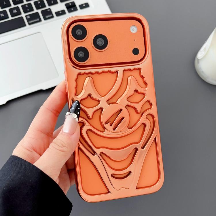 Ốp lưng điện thoại TPU thoáng khí tản nhiệt hình chú hề mạ điện, dành cho iPhone 17 Pro Max, dành cho iPhone 17 Pro, dành cho iPhone 17, dành cho iPhone 16 Pro Max, dành cho iPhone 16 Pro, dành cho iPhone 16
