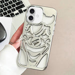 Ốp lưng điện thoại TPU thoáng khí tản nhiệt hình chú hề mạ điện, dành cho iPhone 17 Pro Max, dành cho iPhone 17 Pro, dành cho iPhone 17, dành cho iPhone 16 Pro Max, dành cho iPhone 16 Pro, dành cho iPhone 16