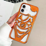 Ốp lưng điện thoại TPU thoáng khí tản nhiệt hình chú hề mạ điện, dành cho iPhone 17 Pro Max, dành cho iPhone 17 Pro, dành cho iPhone 17, dành cho iPhone 16 Pro Max, dành cho iPhone 16 Pro, dành cho iPhone 16