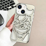 Ốp lưng điện thoại TPU thoáng khí tản nhiệt hình chú hề mạ điện, dành cho iPhone 15 Pro Max, dành cho iPhone 15 Pro, dành cho iPhone 15, dành cho iPhone 14, dành cho iPhone 14 Pro, dành cho iPhone 14 Pro Max