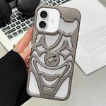 Ốp lưng điện thoại TPU thoáng khí tản nhiệt hình chú hề phun dầu, dành cho iPhone 17 Pro Max, dành cho iPhone 17 Pro, dành cho iPhone 17, dành cho iPhone 16 Pro Max, dành cho iPhone 16 Pro, dành cho iPhone 16