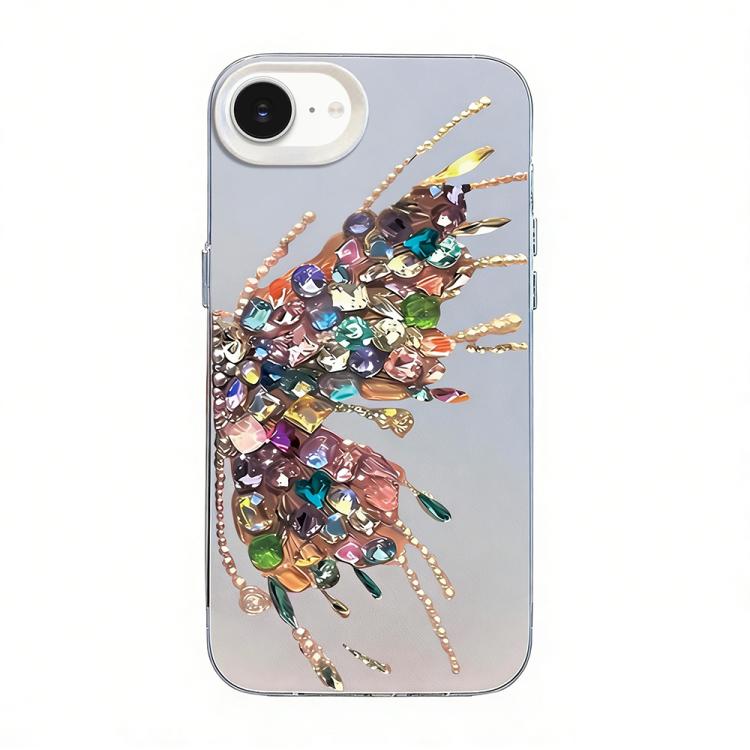 Butterfly Pattern Silver Plating PC Hybrid TPU Phone Case, For iPhone 17e / 16e, For iPhone 17 Pro Max, For iPhone 17 Pro, For iPhone 17, For iPhone Air, For iPhone 16 Pro Max