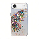 Butterfly Pattern Silver Plating PC Hybrid TPU Phone Case, For iPhone 17e / 16e, For iPhone 17 Pro Max, For iPhone 17 Pro, For iPhone 17, For iPhone Air, For iPhone 16 Pro Max