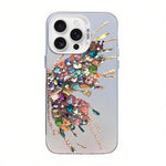 Butterfly Pattern Silver Plating PC Hybrid TPU Phone Case, For iPhone 17e / 16e, For iPhone 17 Pro Max, For iPhone 17 Pro, For iPhone 17, For iPhone Air, For iPhone 16 Pro Max