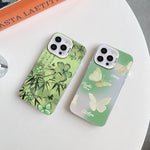 Ốp điện thoại họa tiết bướm mạ bạc PC kết hợp TPU, Dành cho iPhone 15, Dành cho iPhone 14 Plus, Dành cho iPhone 14, Dành cho iPhone 14 Pro, Dành cho iPhone 14 Pro Max, Dành cho iPhone SE 2022 / SE 2020