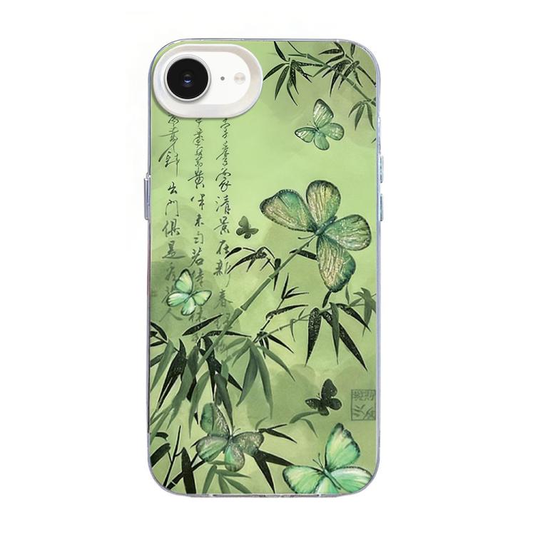 Ốp điện thoại họa tiết bướm mạ bạc PC kết hợp TPU, Dành cho iPhone 15, Dành cho iPhone 14 Plus, Dành cho iPhone 14, Dành cho iPhone 14 Pro, Dành cho iPhone 14 Pro Max, Dành cho iPhone SE 2022 / SE 2020