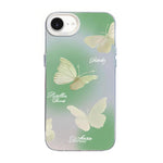 Ốp điện thoại họa tiết bướm mạ bạc PC kết hợp TPU, Dành cho iPhone 15, Dành cho iPhone 14 Plus, Dành cho iPhone 14, Dành cho iPhone 14 Pro, Dành cho iPhone 14 Pro Max, Dành cho iPhone SE 2022 / SE 2020