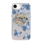 Ốp điện thoại họa tiết bướm mạ bạc PC kết hợp TPU, Dành cho iPhone 15, Dành cho iPhone 14 Plus, Dành cho iPhone 14, Dành cho iPhone 14 Pro, Dành cho iPhone 14 Pro Max, Dành cho iPhone SE 2022 / SE 2020