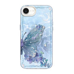 Ốp điện thoại họa tiết bướm mạ bạc PC kết hợp TPU, Dành cho iPhone 15, Dành cho iPhone 14 Plus, Dành cho iPhone 14, Dành cho iPhone 14 Pro, Dành cho iPhone 14 Pro Max, Dành cho iPhone SE 2022 / SE 2020