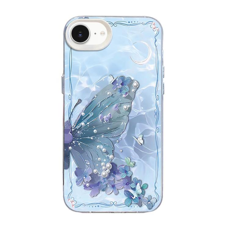 Ốp điện thoại họa tiết bướm mạ bạc PC kết hợp TPU, Dành cho iPhone 15, Dành cho iPhone 14 Plus, Dành cho iPhone 14, Dành cho iPhone 14 Pro, Dành cho iPhone 14 Pro Max, Dành cho iPhone SE 2022 / SE 2020