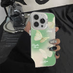 Ốp điện thoại họa tiết bướm mạ bạc PC kết hợp TPU, Dành cho iPhone 13 Pro Max, Dành cho iPhone 13 Pro, Dành cho iPhone 13, Dành cho iPhone 13 mini, Dành cho iPhone 12 Pro Max, Dành cho iPhone 12 Pro