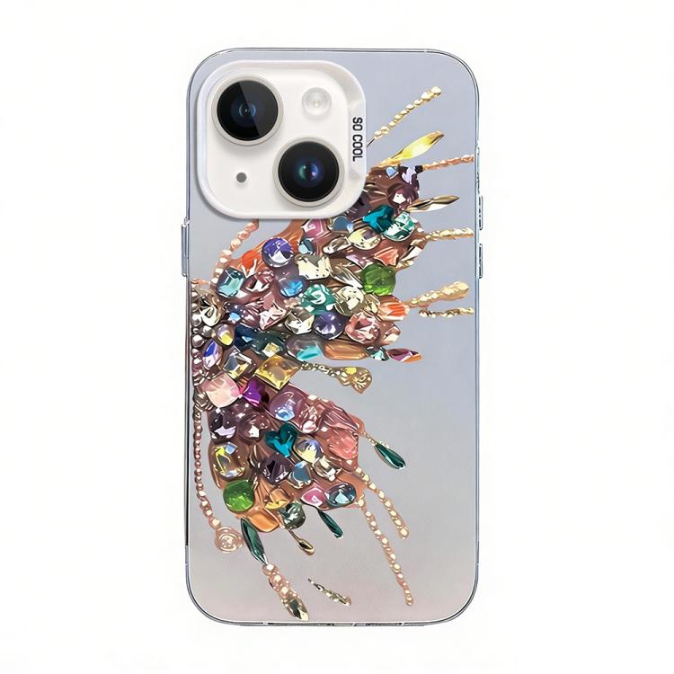 Ốp điện thoại họa tiết bướm mạ bạc PC kết hợp TPU, Dành cho iPhone 13 Pro Max, Dành cho iPhone 13 Pro, Dành cho iPhone 13, Dành cho iPhone 13 mini, Dành cho iPhone 12 Pro Max, Dành cho iPhone 12 Pro