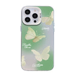 Ốp điện thoại họa tiết bướm mạ bạc PC kết hợp TPU, Dành cho iPhone 13 Pro Max, Dành cho iPhone 13 Pro, Dành cho iPhone 13, Dành cho iPhone 13 mini, Dành cho iPhone 12 Pro Max, Dành cho iPhone 12 Pro