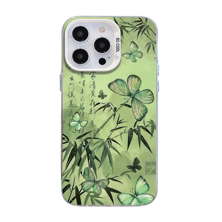 Ốp điện thoại họa tiết bướm mạ bạc PC kết hợp TPU, Dành cho iPhone 13 Pro Max, Dành cho iPhone 13 Pro, Dành cho iPhone 13, Dành cho iPhone 13 mini, Dành cho iPhone 12 Pro Max, Dành cho iPhone 12 Pro