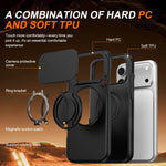 Camera Sliding Shield Magnetic Rotation Holder Phone Case, For iPhone 17 Pro Max, For iPhone 17 Pro, For iPhone 17, For iPhone Air, For iPhone 16 Pro Max, For iPhone 16 Pro