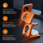IW31 25W Foldable 3 in 1 Magnetic Wireless Fast Charger