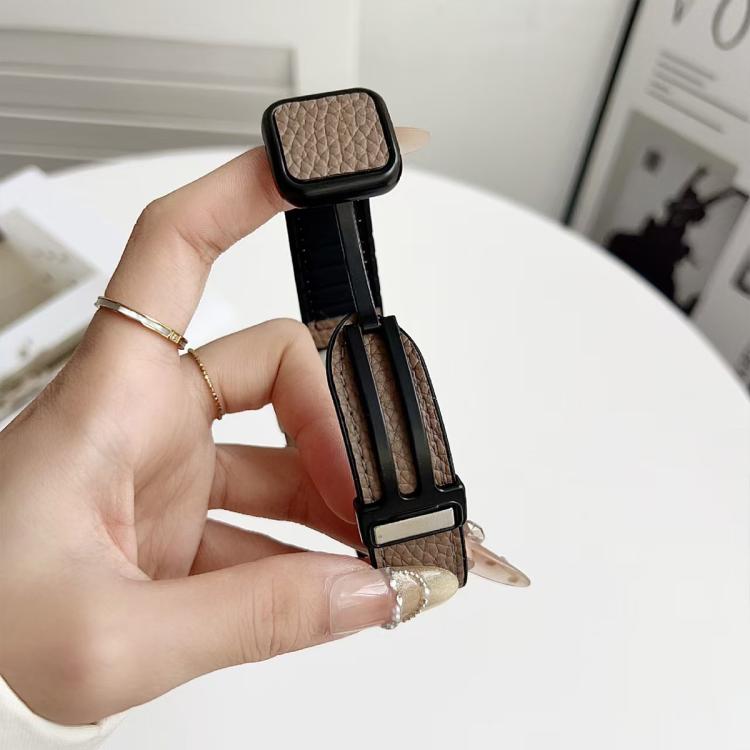 Dây đồng hồ khóa nam châm da thuần chay họa tiết Litchi xDfind, dành cho Apple Watch 42 / 44 / 45 / 46 / 49mm, dành cho Apple Watch 38 / 40 / 41 / S11 42mm