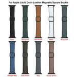 Dây đồng hồ khóa nam châm da thuần chay họa tiết Litchi xDfind, dành cho Apple Watch 42 / 44 / 45 / 46 / 49mm, dành cho Apple Watch 38 / 40 / 41 / S11 42mm