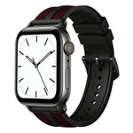Dây đồng hồ silicone bện nylon lai Flame xDfind, dành cho Apple Watch 42 / 44 / 45 / 46 / 49mm, dành cho Apple Watch 38 / 40 / 41 / S11 42mm