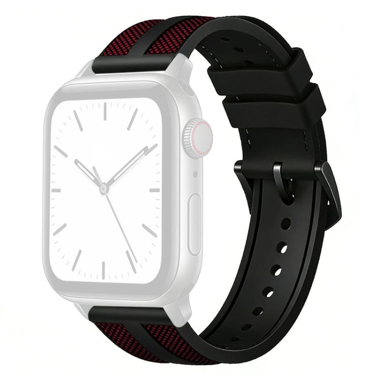 Dây đồng hồ silicone bện nylon lai Flame xDfind, dành cho Apple Watch 42 / 44 / 45 / 46 / 49mm, dành cho Apple Watch 38 / 40 / 41 / S11 42mm
