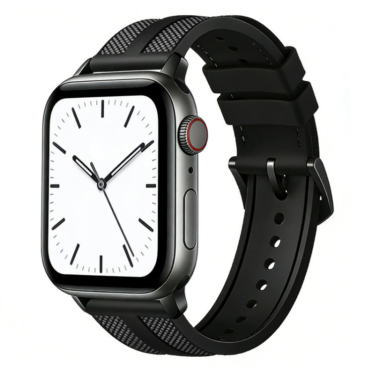 Dây đồng hồ silicone bện nylon lai Flame xDfind, dành cho Apple Watch 42 / 44 / 45 / 46 / 49mm, dành cho Apple Watch 38 / 40 / 41 / S11 42mm