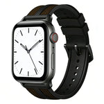 Dây đồng hồ silicone bện nylon lai Flame xDfind, dành cho Apple Watch 42 / 44 / 45 / 46 / 49mm, dành cho Apple Watch 38 / 40 / 41 / S11 42mm