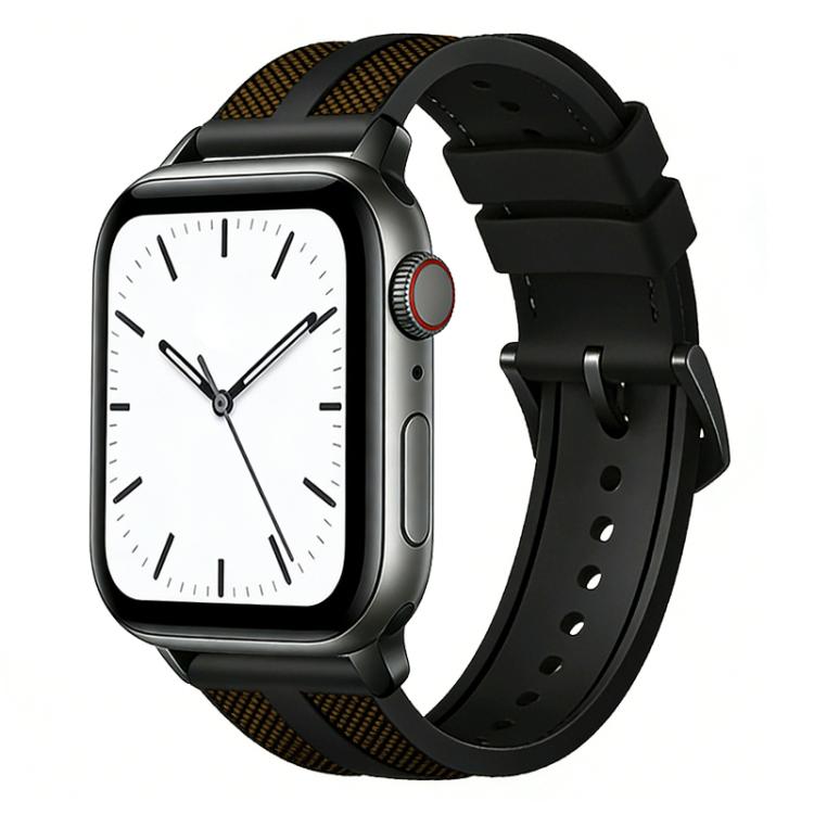 Dây đồng hồ silicone bện nylon lai Flame xDfind, dành cho Apple Watch 42 / 44 / 45 / 46 / 49mm, dành cho Apple Watch 38 / 40 / 41 / S11 42mm