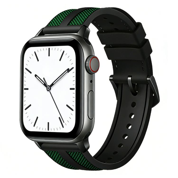 Dây đồng hồ silicone bện nylon lai Flame xDfind, dành cho Apple Watch 42 / 44 / 45 / 46 / 49mm, dành cho Apple Watch 38 / 40 / 41 / S11 42mm