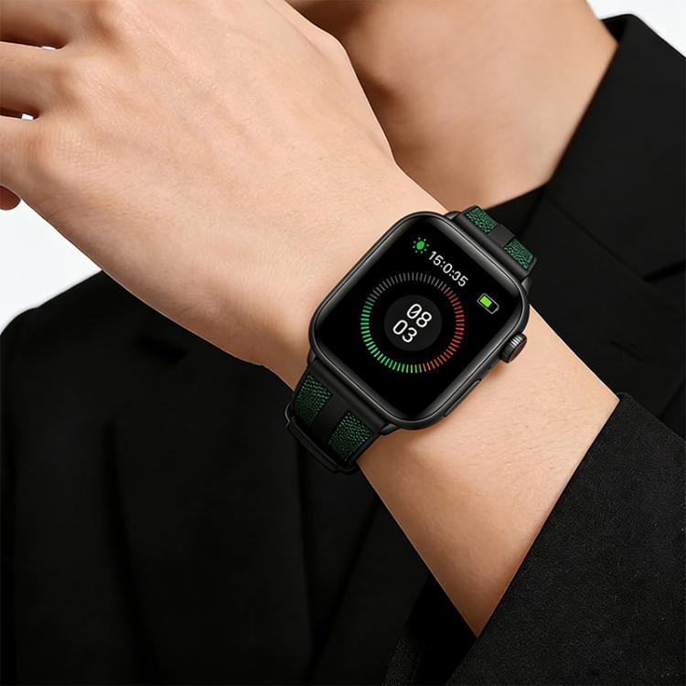 Dây đồng hồ silicone bện nylon lai Flame xDfind, dành cho Apple Watch 42 / 44 / 45 / 46 / 49mm, dành cho Apple Watch 38 / 40 / 41 / S11 42mm