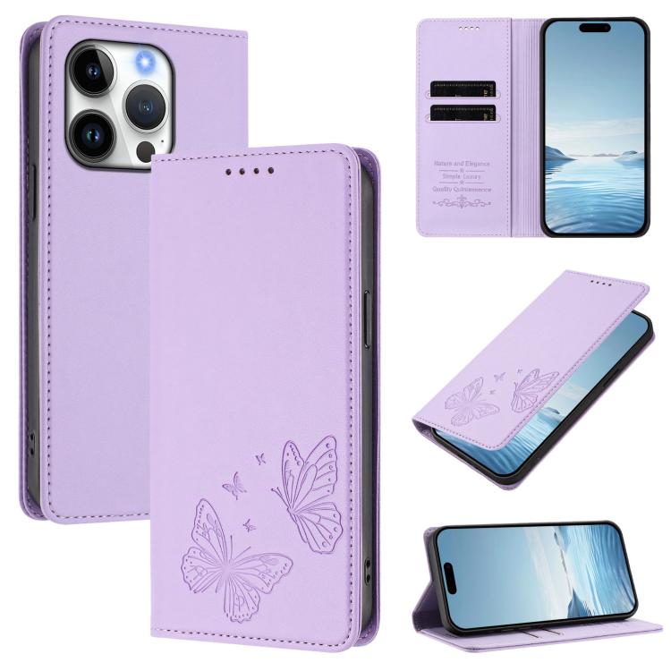 Ốp lưng điện thoại da thuần chay RFID cánh bướm đôi nam châm mạnh, dành cho iPhone Air, dành cho iPhone 16 Pro Max, dành cho iPhone 16 Pro, dành cho iPhone 16 Plus