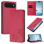 Ốp lưng điện thoại da thuần chay RFID cánh bướm đôi nam châm mạnh, dành cho iPhone Air, dành cho iPhone 16 Pro Max, dành cho iPhone 16 Pro, dành cho iPhone 16 Plus