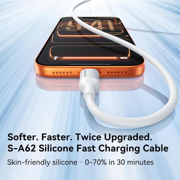 JOYROOM S-A62 Lively Series 30W USB-C / Type-C to 8 Pin Fast Charging Data Cable, Length: 1.2m, USB-C / Type-C to 8 Pin