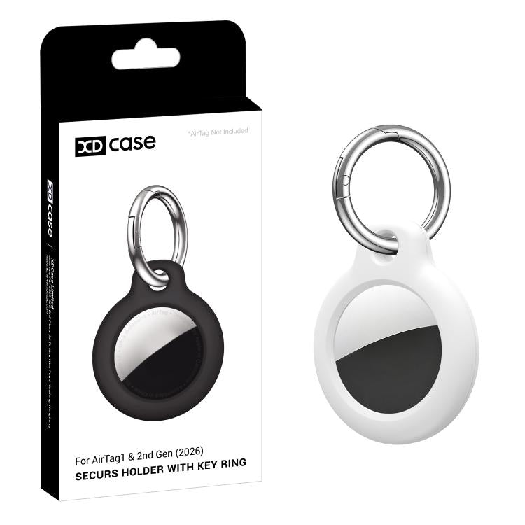 Ốp bảo vệ cứng màu trơn XDcase bằng PC kèm móc khóa, 1 chiếc (Đen), 1 chiếc (Trắng), 1 chiếc (Đỏ hồng), 1 chiếc (Xanh dương), 1 chiếc (Hồng), 1 chiếc (Xanh lính)